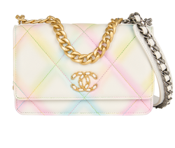 19 Wallet On Chain, Leather, Multi, CC67531L, E/B/DB, 3*